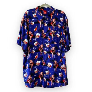 Junction West Men’s XXL Rayon Bowling Shirt Pauli Girl Cigars Whiskey New w Tags